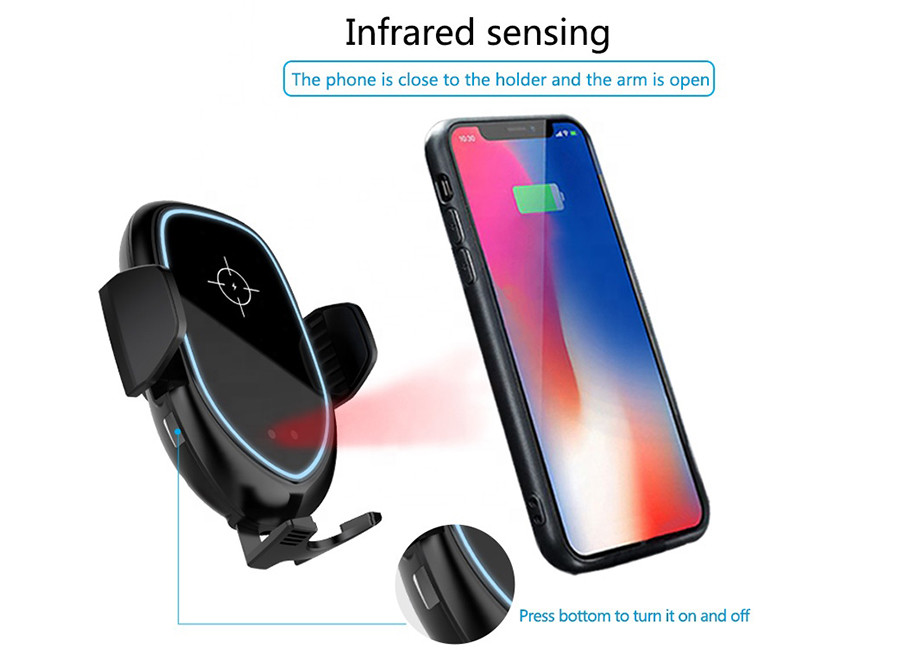 5V 2A Wireless Cell Phone Charger , Single Coil Qi Wireless Power Charger