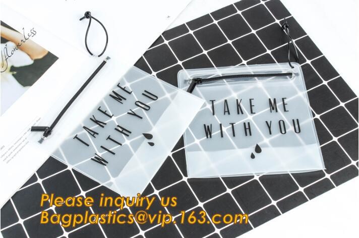 Factory Custom made Environmental PVC clear packaging toy storage handle bag,plastic tote packaging bag with handles fro