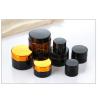 Buy cheap Buen Gold Lid Amber Glass Jars Non BPA Durable Cosmetic Packaging Bottles from wholesalers