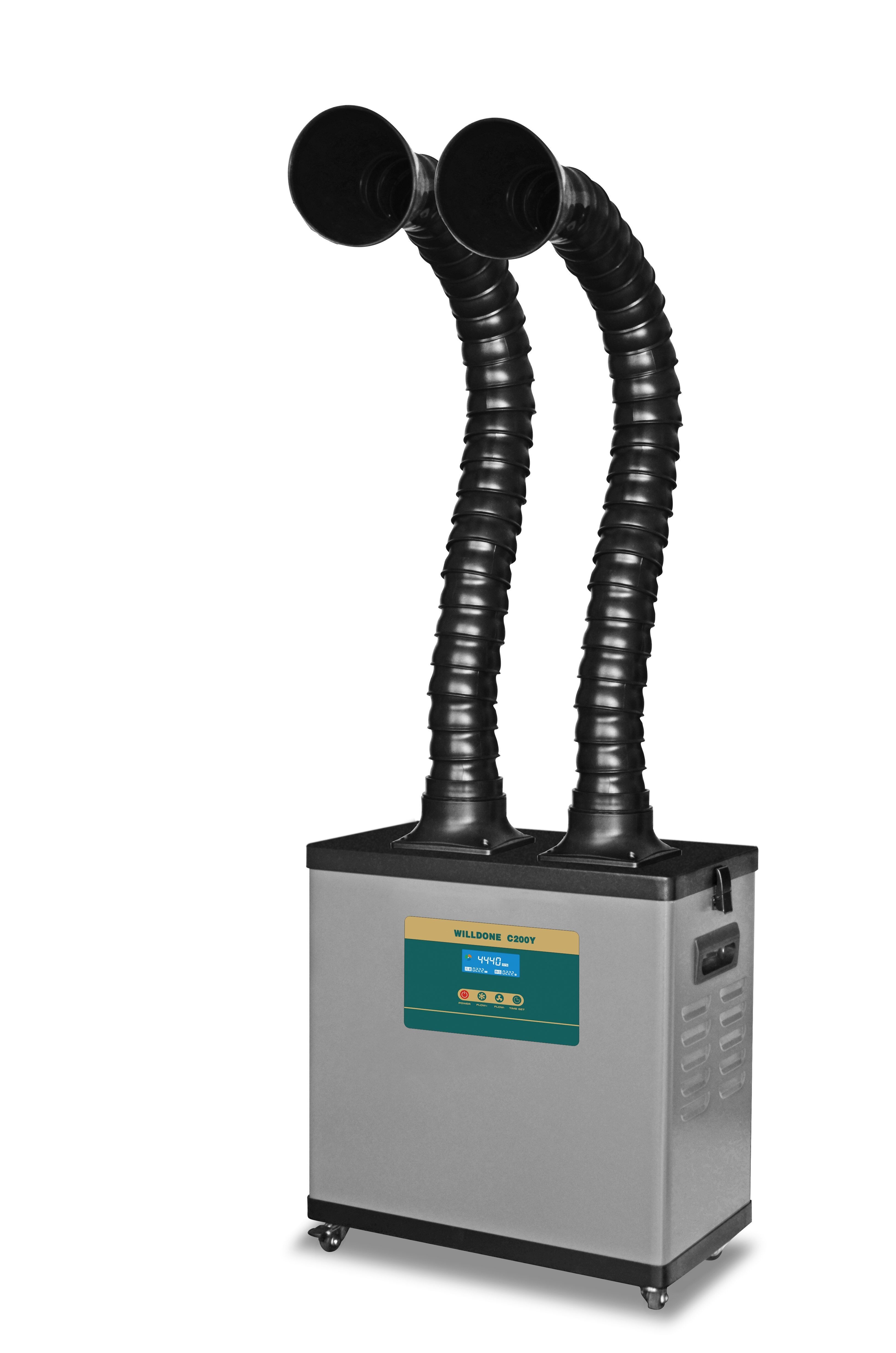 Two Arms Welding Exhaust Fume Extractor , Smoke Fume Extractor CE Certification