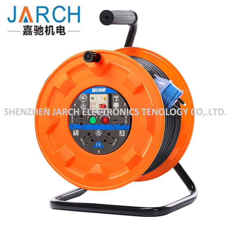 Extension cable cord reel drum for Deutschland Spain Estonia Czech 16A 250V 3680W industrial automatic retractable cable reel