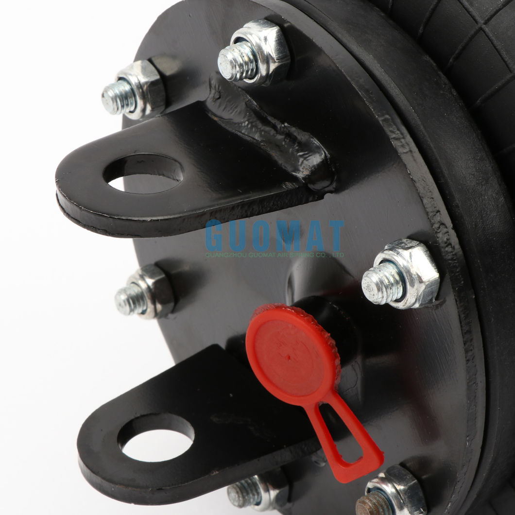 1b5081 Industrial Rubber Air Spring Gart Ari. 275 Bellows No. 1b5081 Two Vertical Iron Blocks on Plate