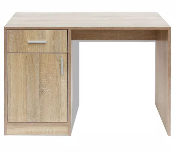 Modern Wooden Computer Table Laptop Notebook Desk Bookshelf with Storage for Home Workstation