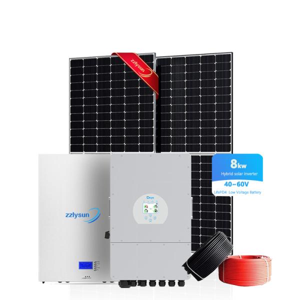 Complete set photovoltaic products lithium battery energy storage hybrid 8kw