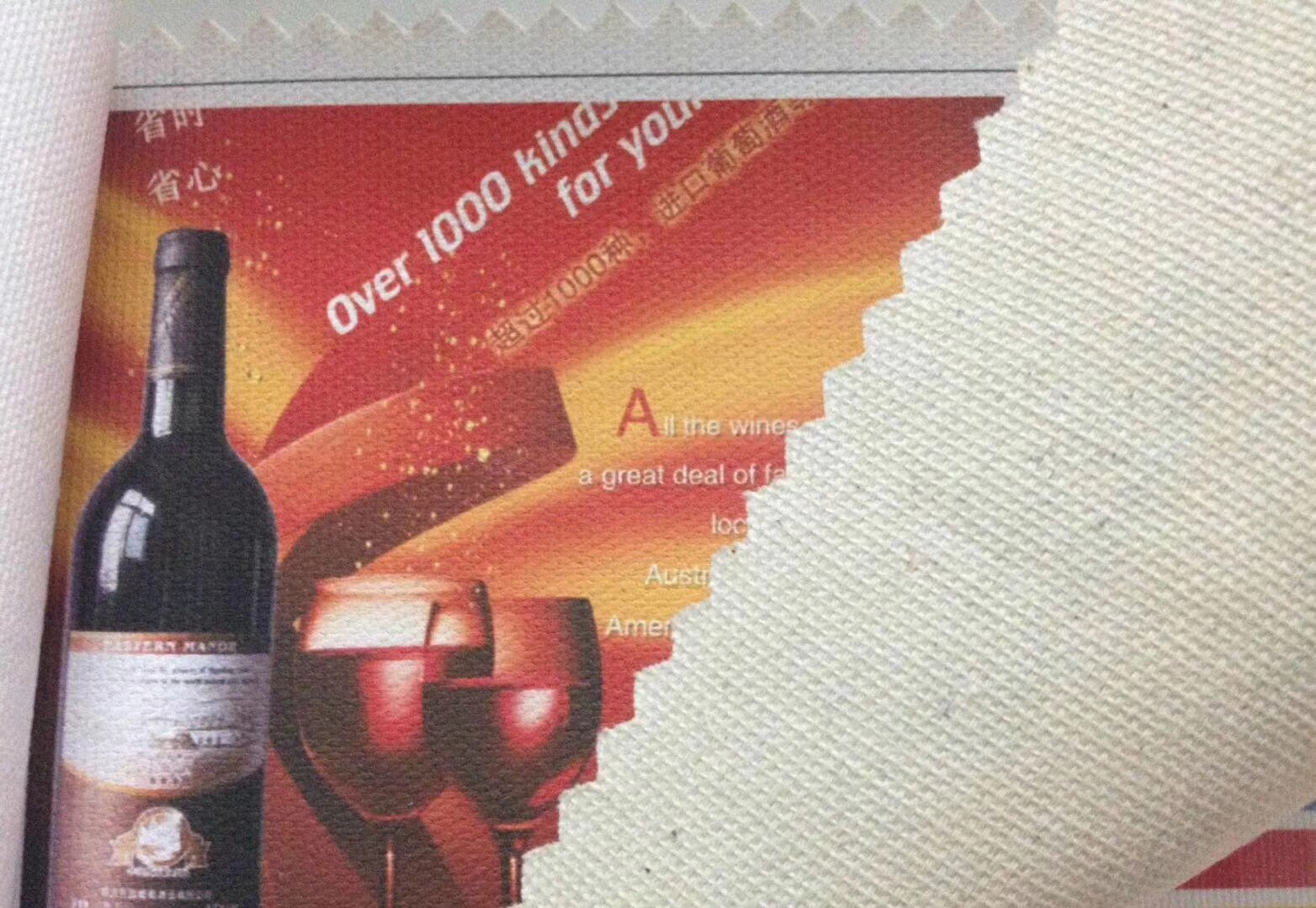 Eco Solvent Large Format Printing 3.2m Polyester Canvas art Canvas Wall Canvas 260gsm For Decoration
