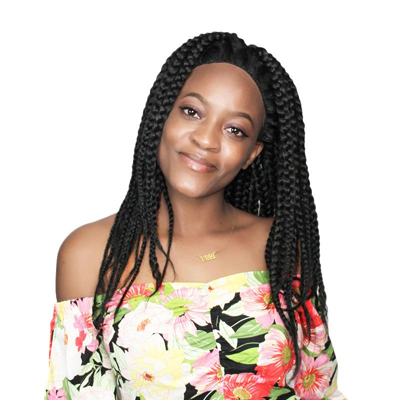 Chemical Processing Synthetic Crochet Braids Hair Extensions Pre Stretched And Dyed