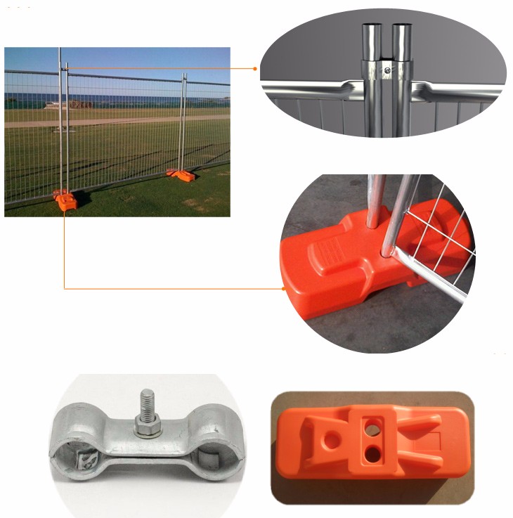 USA standard hot dipped galvanized chain link temporary fence for construction