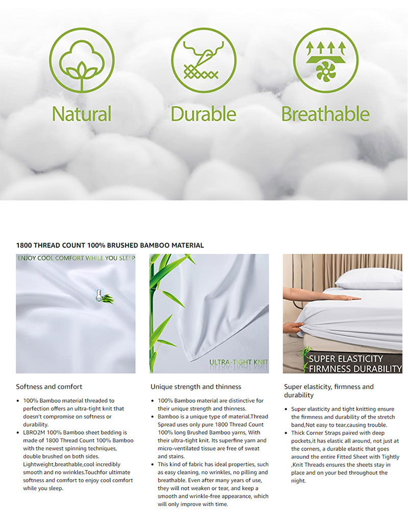 600TC Egyptian Cotton Home Bed Sheet Set with Customized Size Fitted Sheet and Cooling Flat Sheet