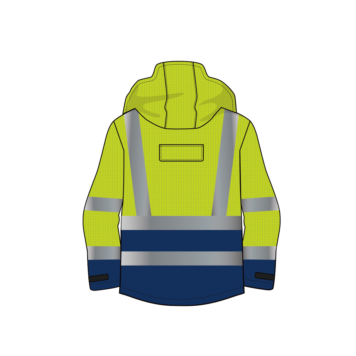 Hivis Yellow Rich Modacrylic Fire Proof Rain Wear Electric Preventing Jacket