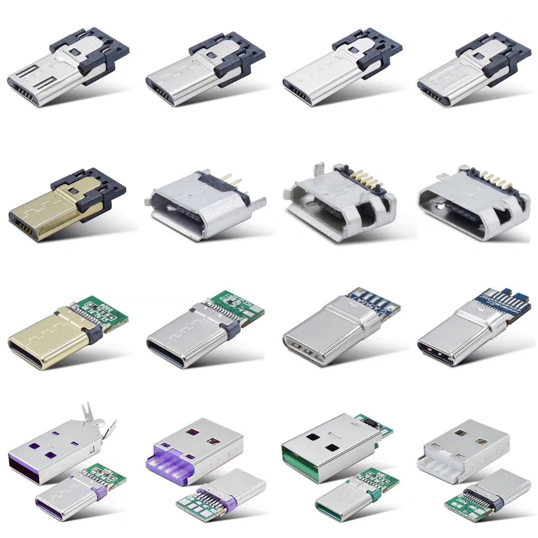 Type C Micro Usb Connector Stainless Steel Shell With Charge / Data Function