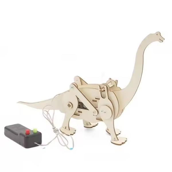 Electric Dinosaur Puzzle Educational Wooden Toy Child Friendly Wooden Science