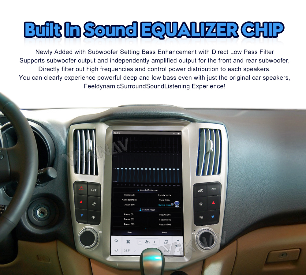 12.1 Inch Full Screen Android Car Radio For Lexus RX RX300 RX330 RX350 RX400H