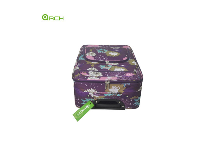 Printing Material Trolley Case Soft Sided Luggage with Two Front Pockets