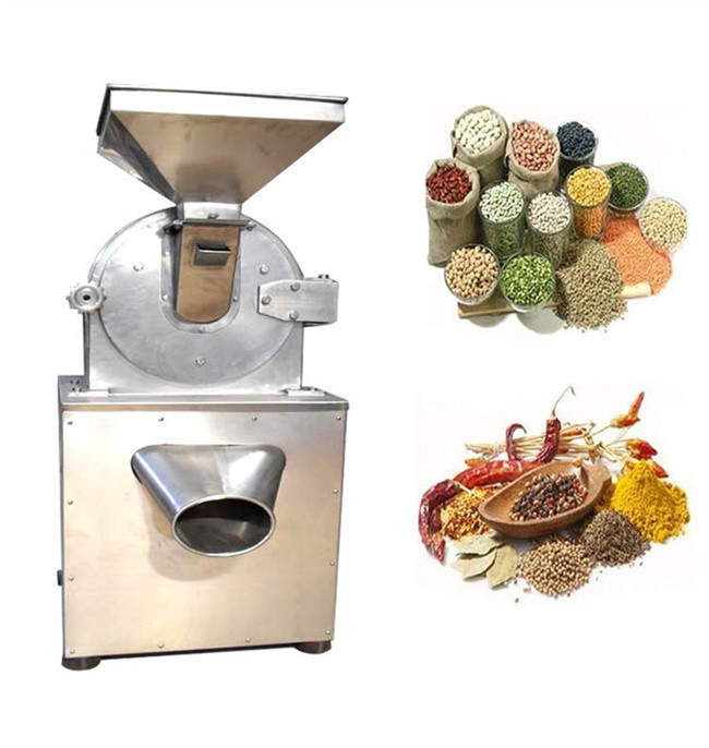 Weed Herb Industrial Pulverizer Grinder Machine Large Output Salt 800kg / H SUS304