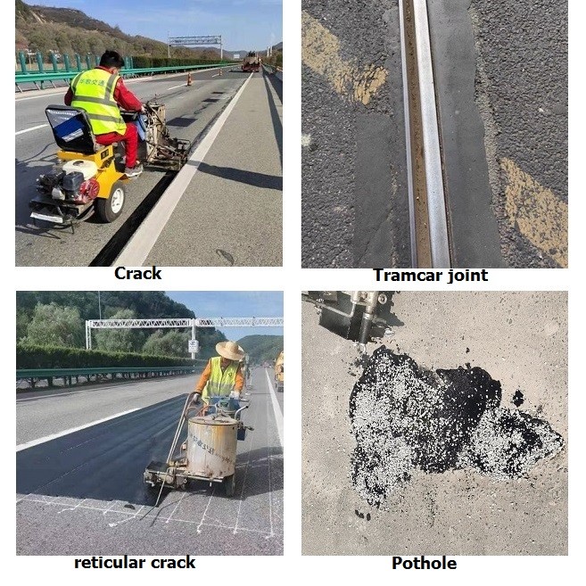 Melt Asphalt Road Patch Granules For Leveling Bridge Deck Approaches