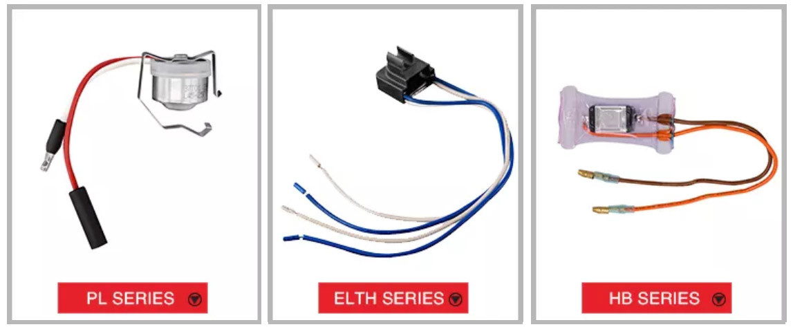 Vinyl Defrost Refrigerator Appliance Parts Thermostat With Fuse