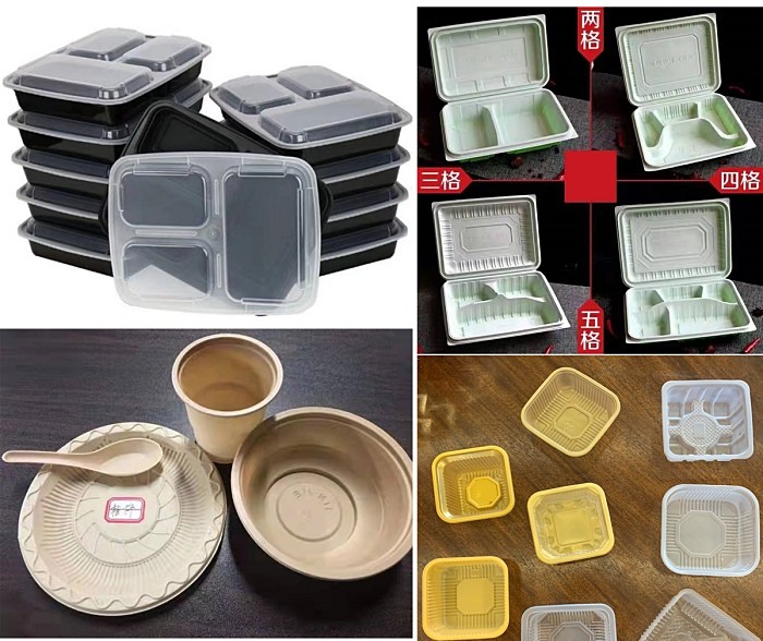 Plastic Disposable Food Container Manufacturing Machine Multi Screw 60KW