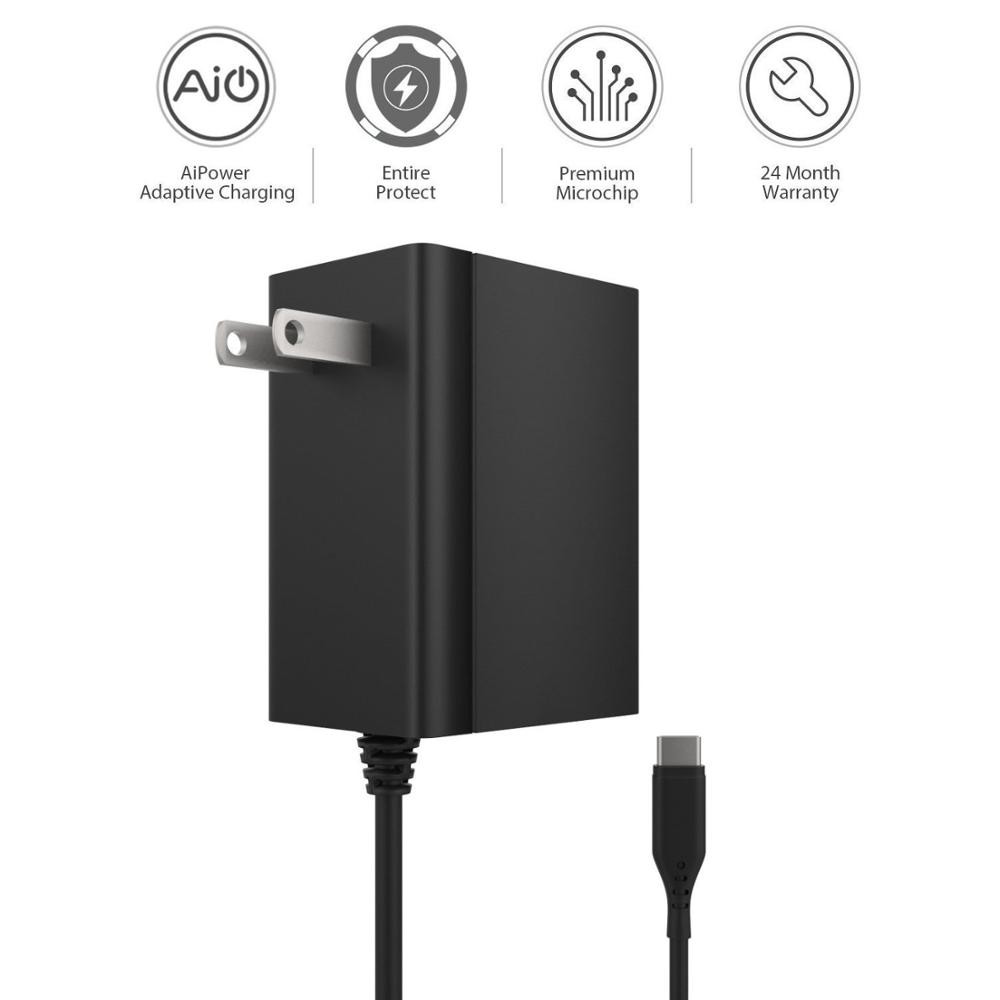 Quick Charger Fast wall charger QC 3.1 for Nintendo Switch console and console dock