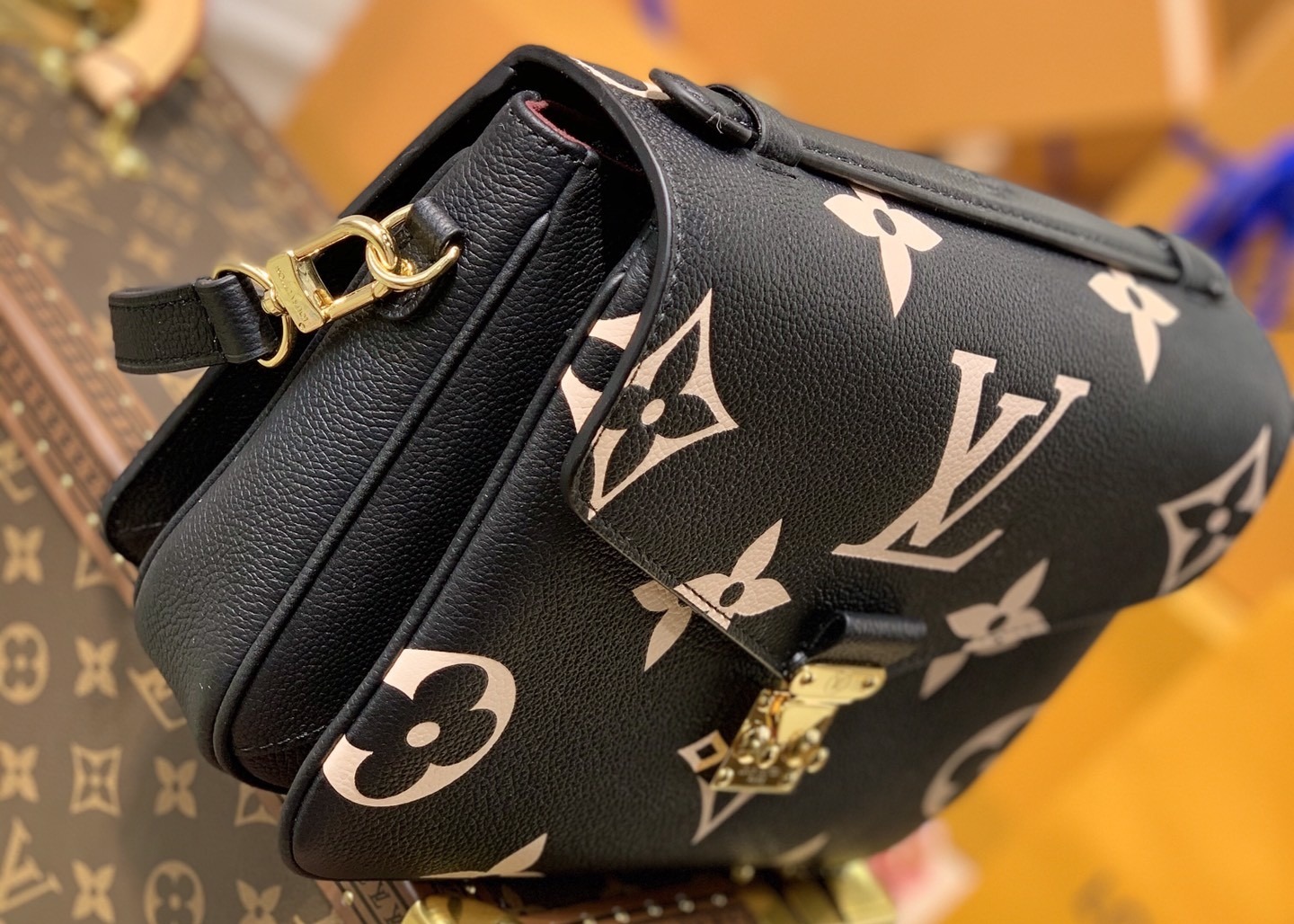 Spring Empreinte Leather 25cm Luxury Cross Body Bag With Lock