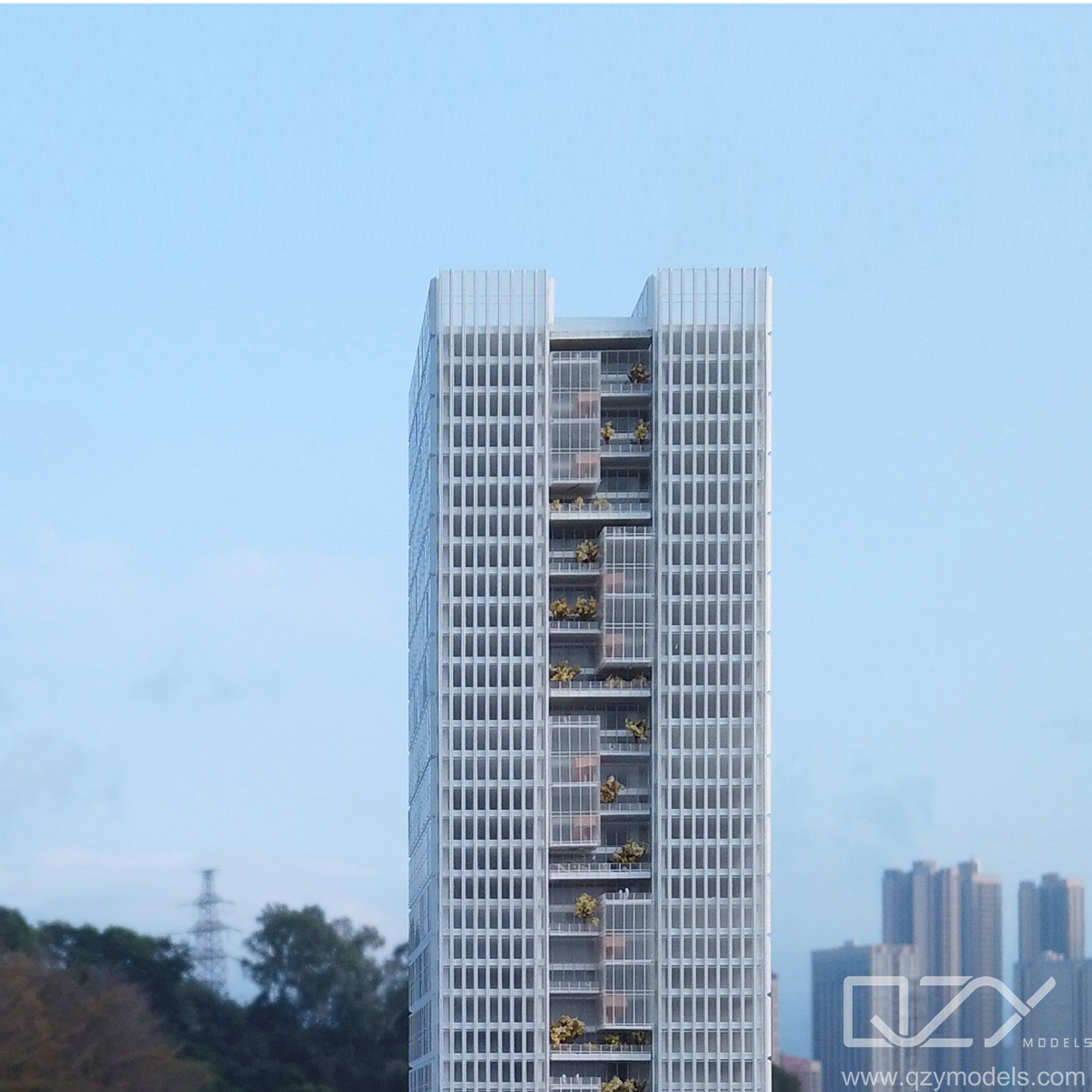 HSA 1/500 Maquettes Architecture Large Scale Model Buildings Yibo Technology Headquarters