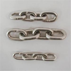 China 8mm 316 Stainless Steel Link Chain for Transmission in Chemical Industry and Durable on sale