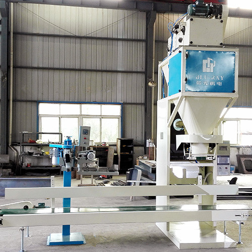 Belt Feeding 10-50kg bag sludge compost soil packing machine