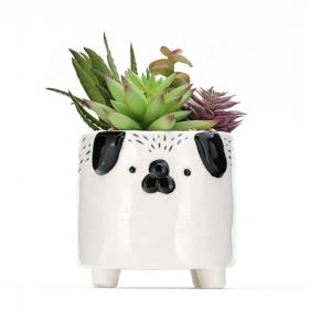 China Best selling 3d animal instagram ceramic mini succulent plant flower pots customized on sale