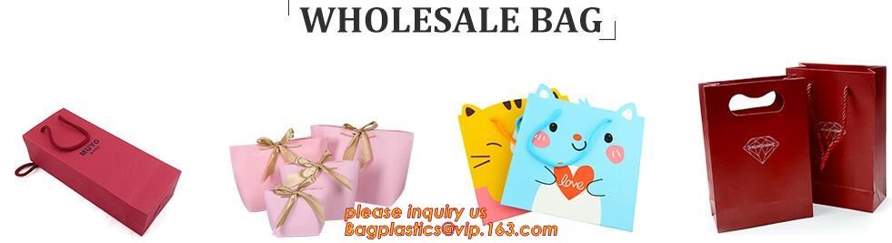 Custom Printed Accept Wholesale Stock White Brown Kraft Paper Shopping Bag With Handle No Minimum, carrier handle bags