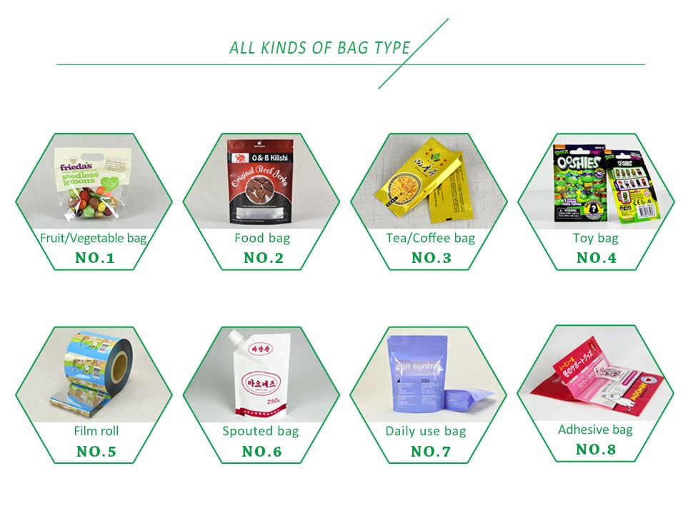 Clear Plastic OPP Fruit Packaging Bags ,Transparent Food Packaging Bags