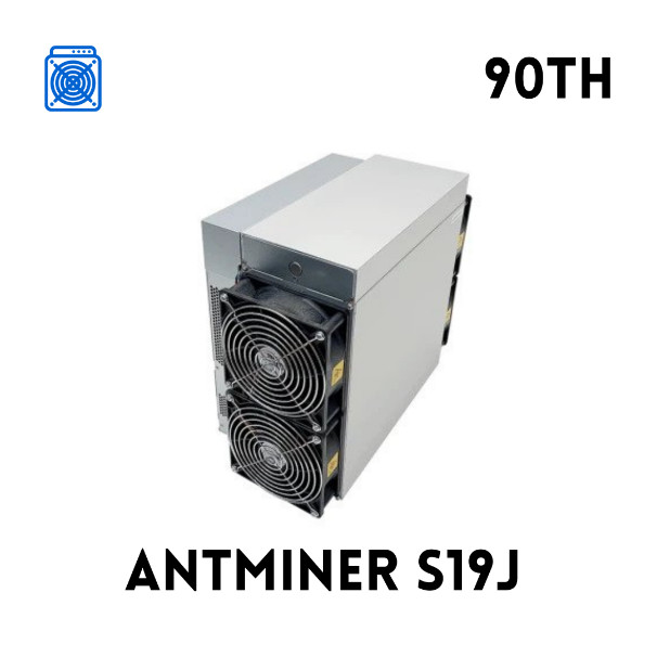 Antminer S19j 90t 3100w BTC Miner Machine Ethernet 80db