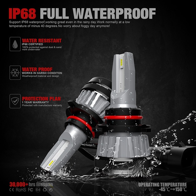 H3 H7 H11 100w 9006 Headlight Bulbs High Beam 6000K Color Temperature