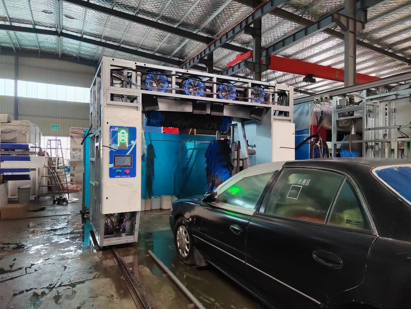 High Pressure Brush Washing Rollover Mobile Car Wash Machine Full Automatic