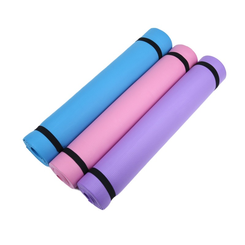 Pink Purple Tpe 4-8mm Thick Yoga Mattress / Yoga Workout Mats EN71 Approved