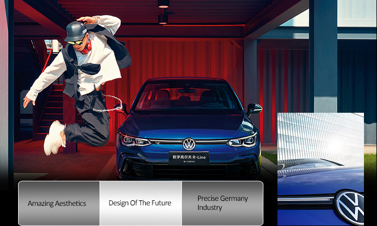 2022 Version Direct Supply 280TSI VW Golf Cars with Powerful Gasoline Engine and LED Daytime Light