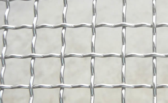 Plain Weave Crimped Wire Mesh Stainless Steel Square Hole High Temperature Proof
