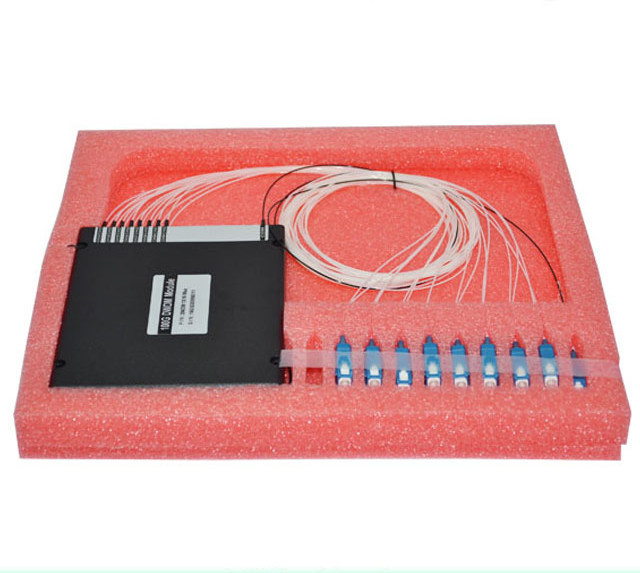 SC LC/UPC Wavelength Division Multiplexer Pigtailed ABS Module For Passsive Optical Networks