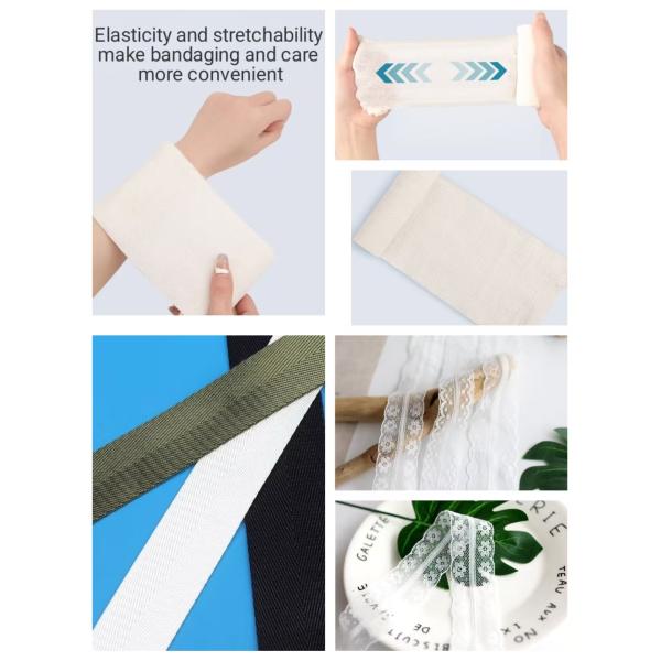 Servo Motor As the Core of Medical Bandage Gauze Mesh Elastic Band Knitting Crochet Lace Machine