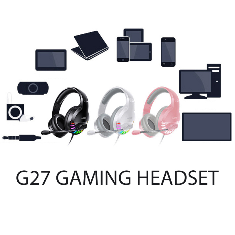 7.1 Surround Sound Wired PC Gaming Headphones USB 5V Wired Gaming Headset