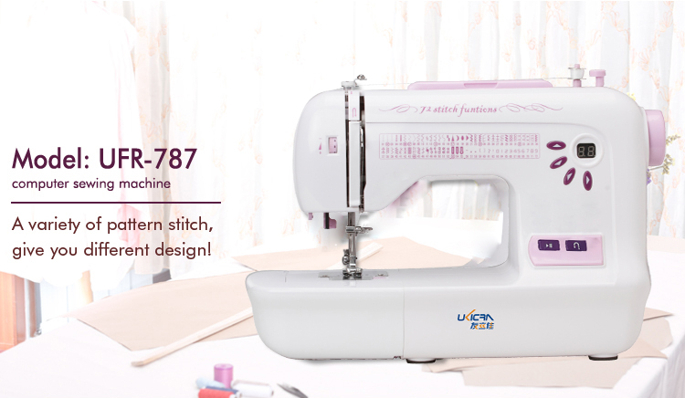 UFR-787 Household Computer Sewing Machine with Lock Stitch Formation and 36W Power