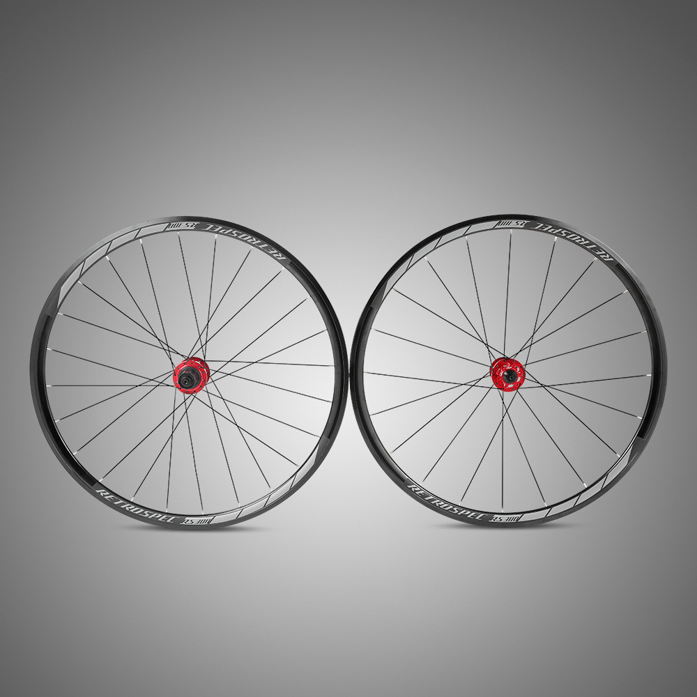 Disc Brake Alloy Bicycle Wheels 700C Four Axle With RoHS Certificate