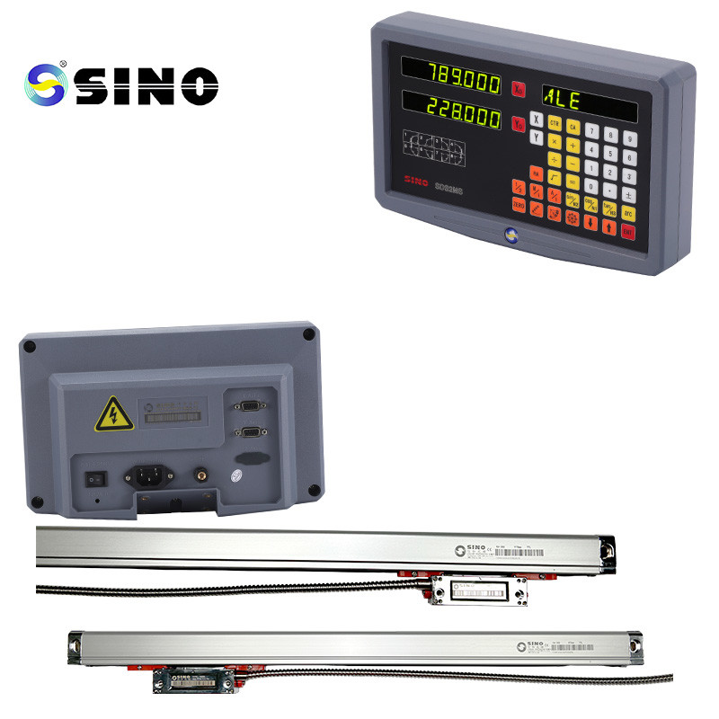 SINO Digital Linear Scale Grating Ruler SDS2MS Two-Axis Linear Glass Scale On A Digital Readout Display