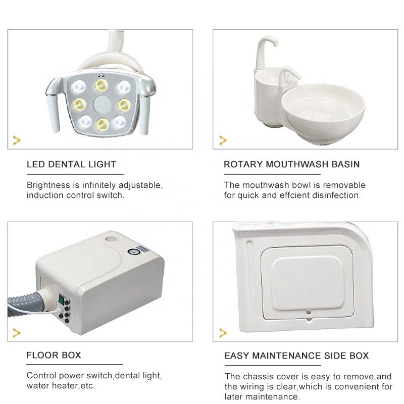 220V/110V Optical Electric Dental Chair Unit Leather Cushion
