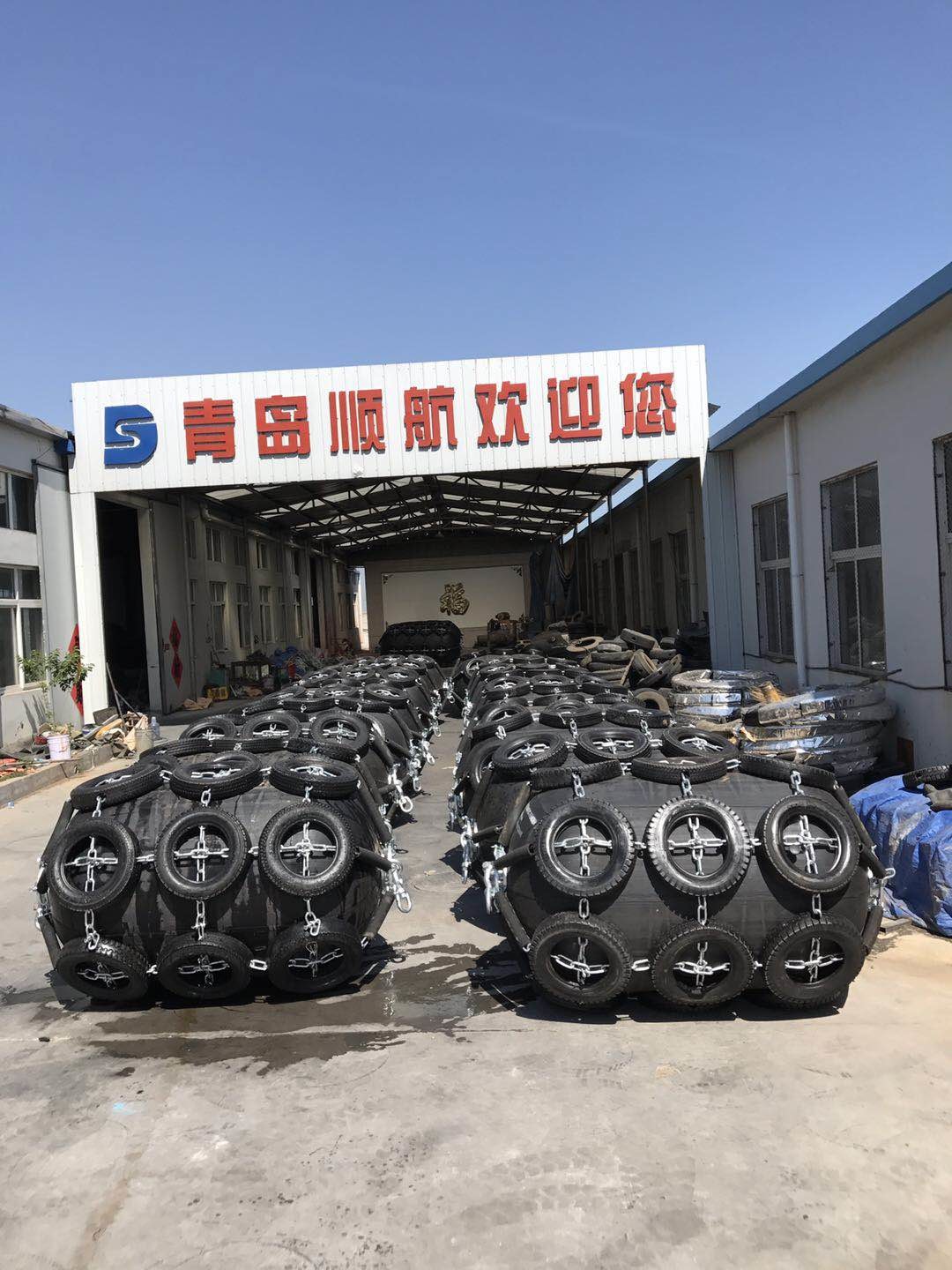 0.05mpa Marine Yokohama Pneumatic Rubber Fender Ship Platform