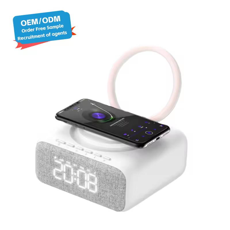 Portable Wireless Hifi Outdoor Mini Speaker with Subwoofer Blue tooth Small Round