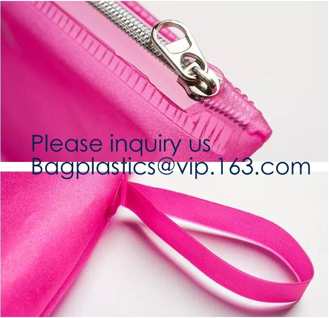 Daily Used Products Packaging Eva Zipper School Bag,Eco-Friendly Soft Plastic Frosted Cosmetic EVA Zipper Bags, Bagease