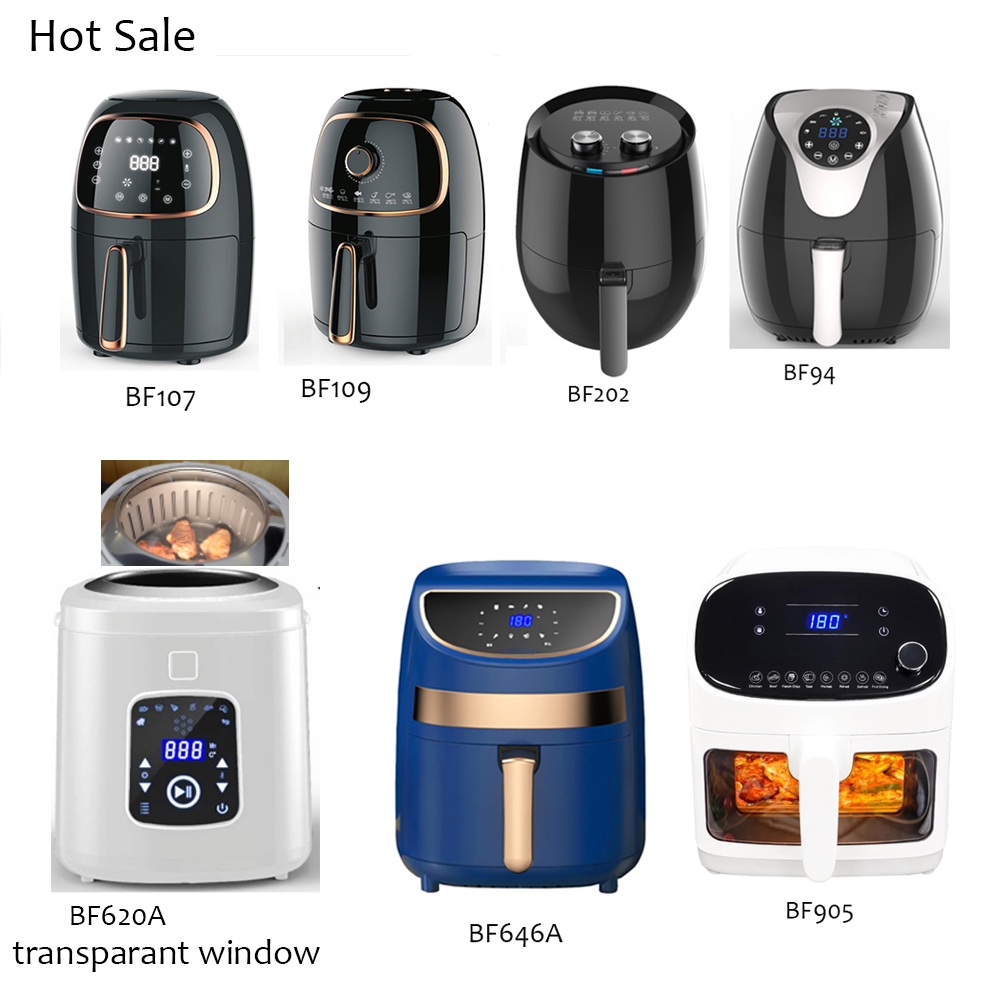 Small Size Non Stick Manual Air Fryer 1L 2.2L Digital Small Electric Air Fryer