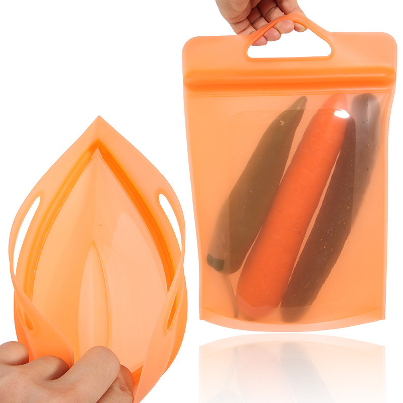 Reusable Silicone Storage Bag Microwave And Dishwasher Safe Leak-Free BPA Free