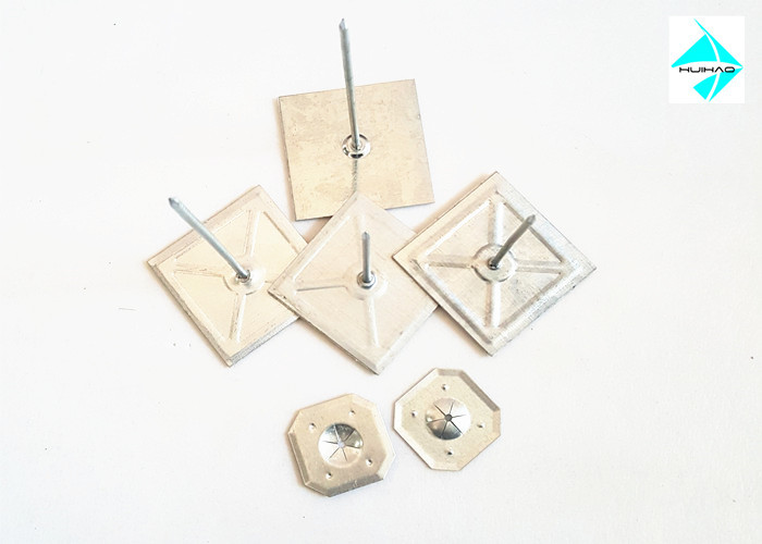 2-1/2" Metal Insulation Hangers , Self Adhesive Insulation Hangers HVAC Accessories