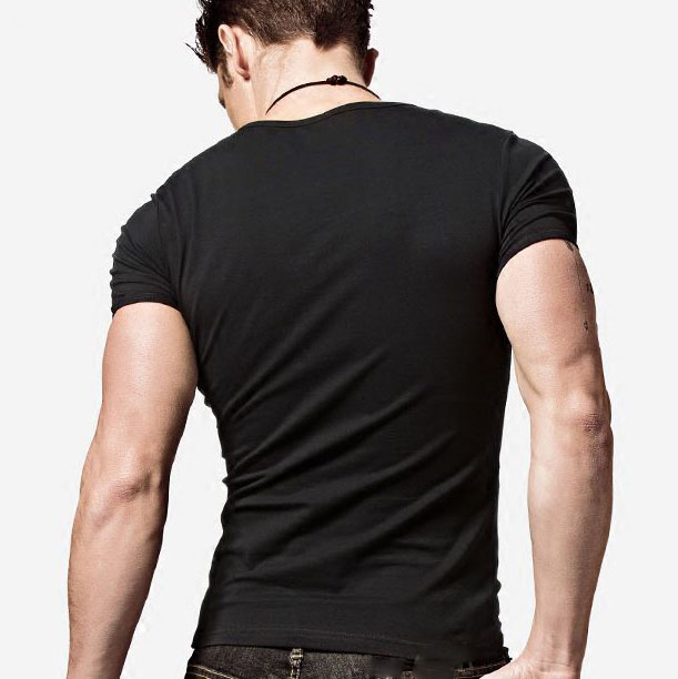 Custom Muscle Fit Fashionable Mens T Shirts / Polo Sport T Shirt With O Neck