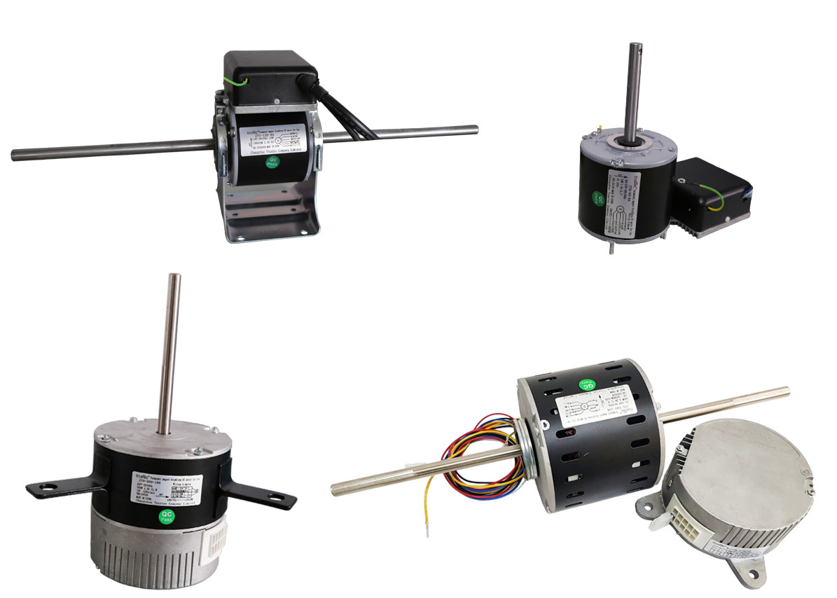Central Air Conditioner BLDC Fan Motor , High RPM Ec Brushless Motor For Fan Coil Unit